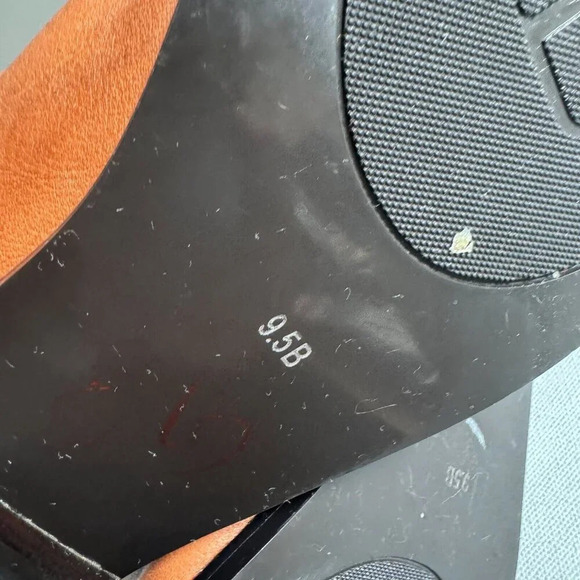 Lauren Ralph Lauren Caramel Brown  Leather Riding style Boots Jenny 9.5 - Picture 11 of 14